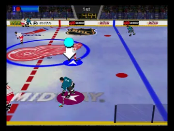 Wayne Gretzky's 3D Hockey '98 (Europe) (En,Fr,De,Es) screen shot game playing